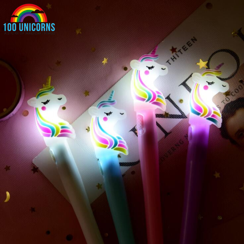 Light Up Unicorn Party Favor Pens