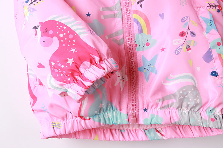 Rainbow Cloud Unicorn Windbreaker Jacket