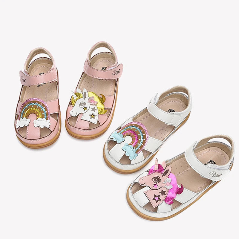 Girls Pastel Dressy Unicorn Sandals