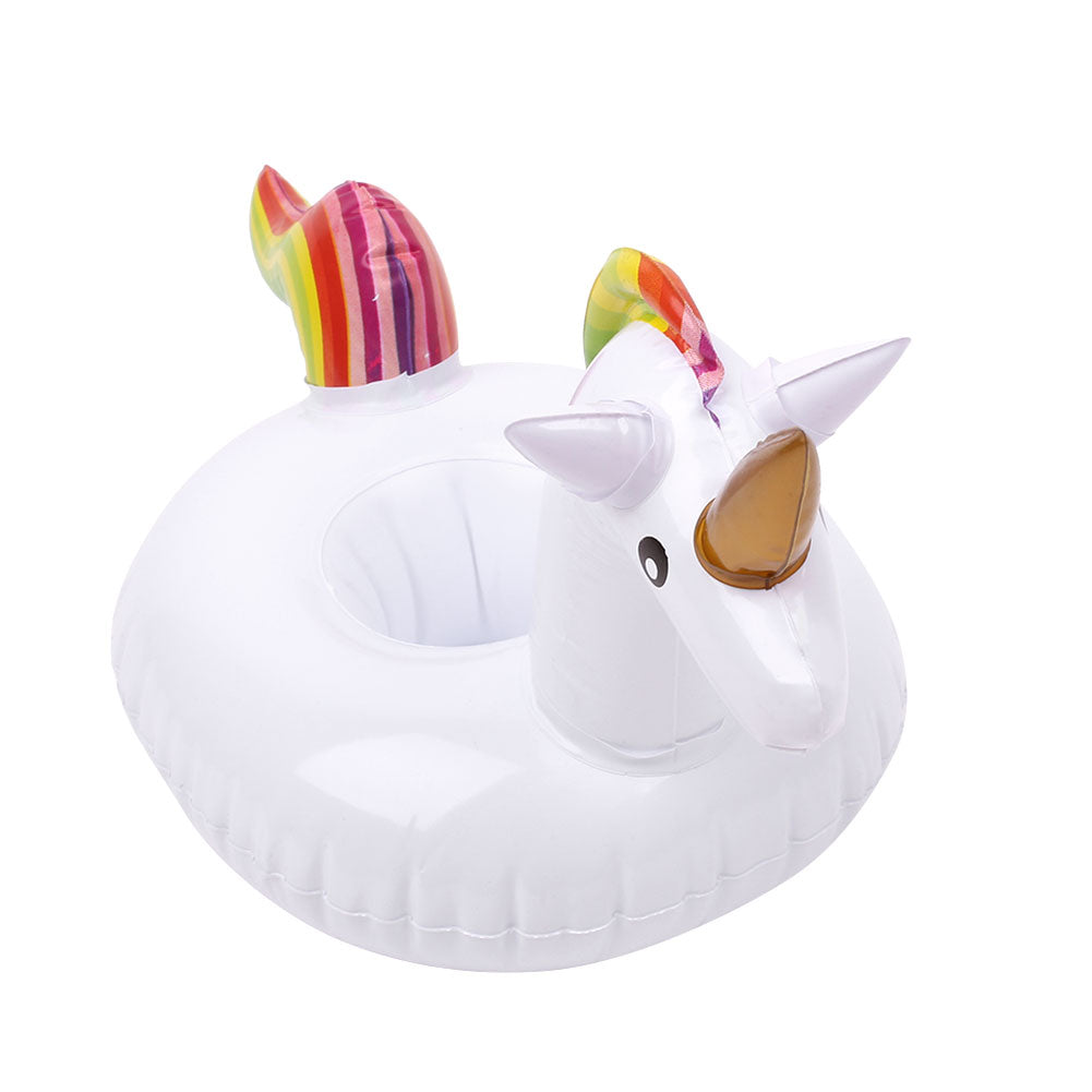 Rainbow Unicorn Inflatable Pool Cup Holder
