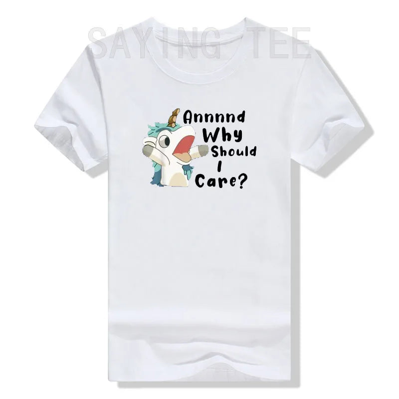 Funny Bluey Unicorn Puppet Shirt Kids and Adult Size