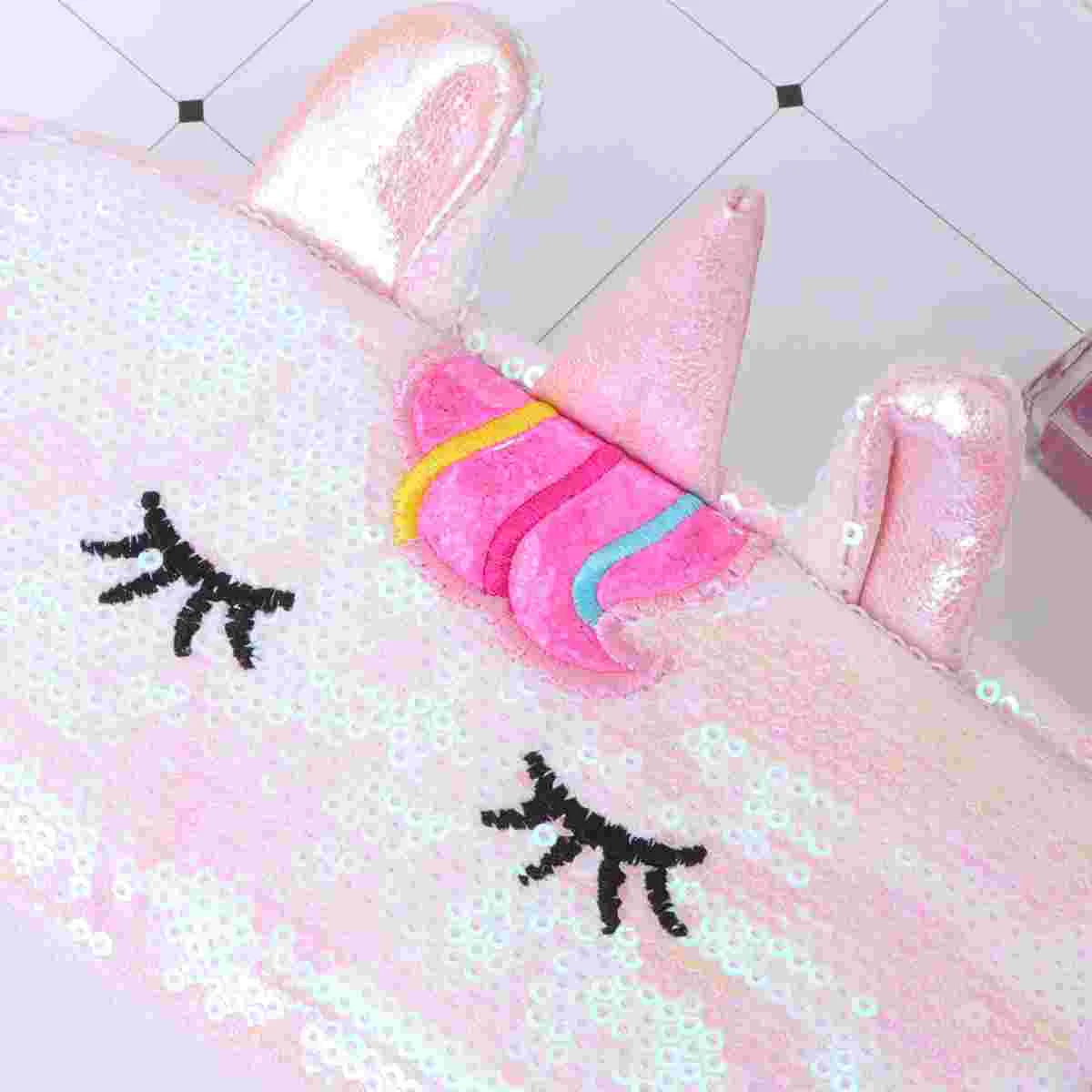 Unicorn Light Pink Sequin Pencil Bag