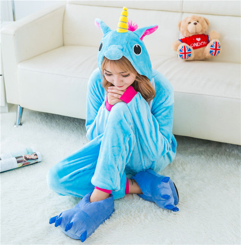 Blue Adult Unicorn Costume