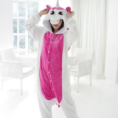 Hot Pink Adult Unicorn Costume