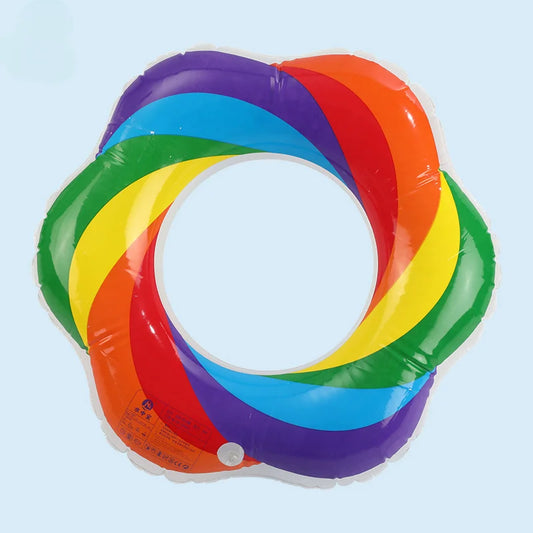 Rainbow Flower Twist Pool Tube