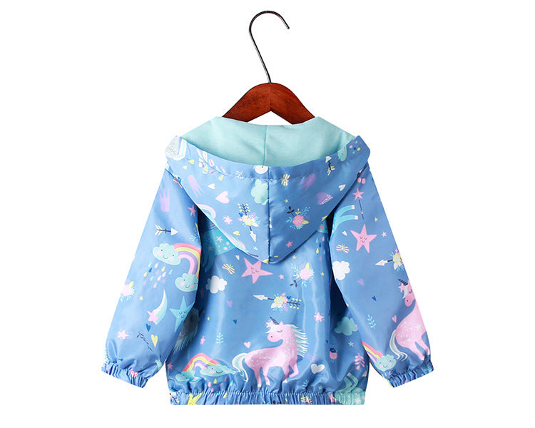 Rainbow Cloud Unicorn Windbreaker Jacket