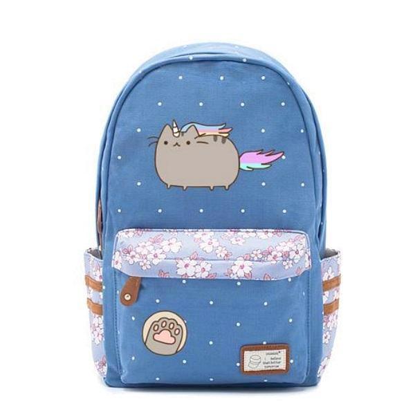 Blue Cat Unicorn Backpack