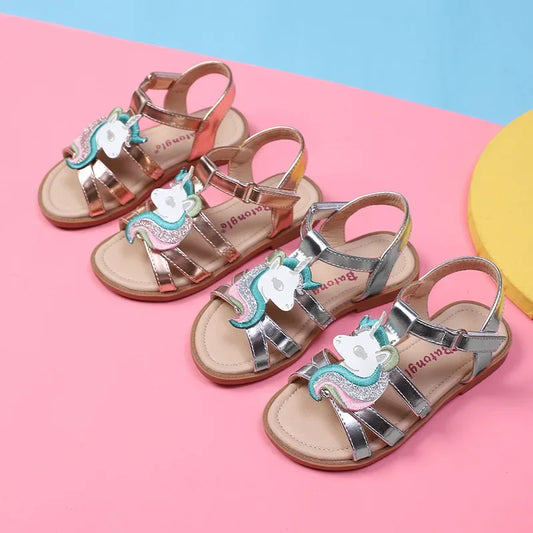 Girls Dressy Unicorn Sandals