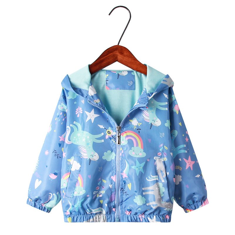 Rainbow Cloud Unicorn Windbreaker Jacket â 100 Unicorns
