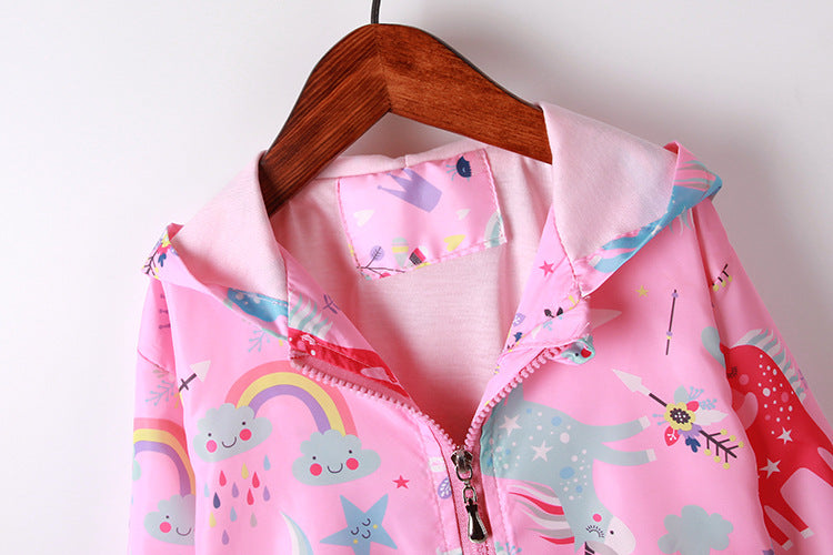 Rainbow Cloud Unicorn Windbreaker Jacket