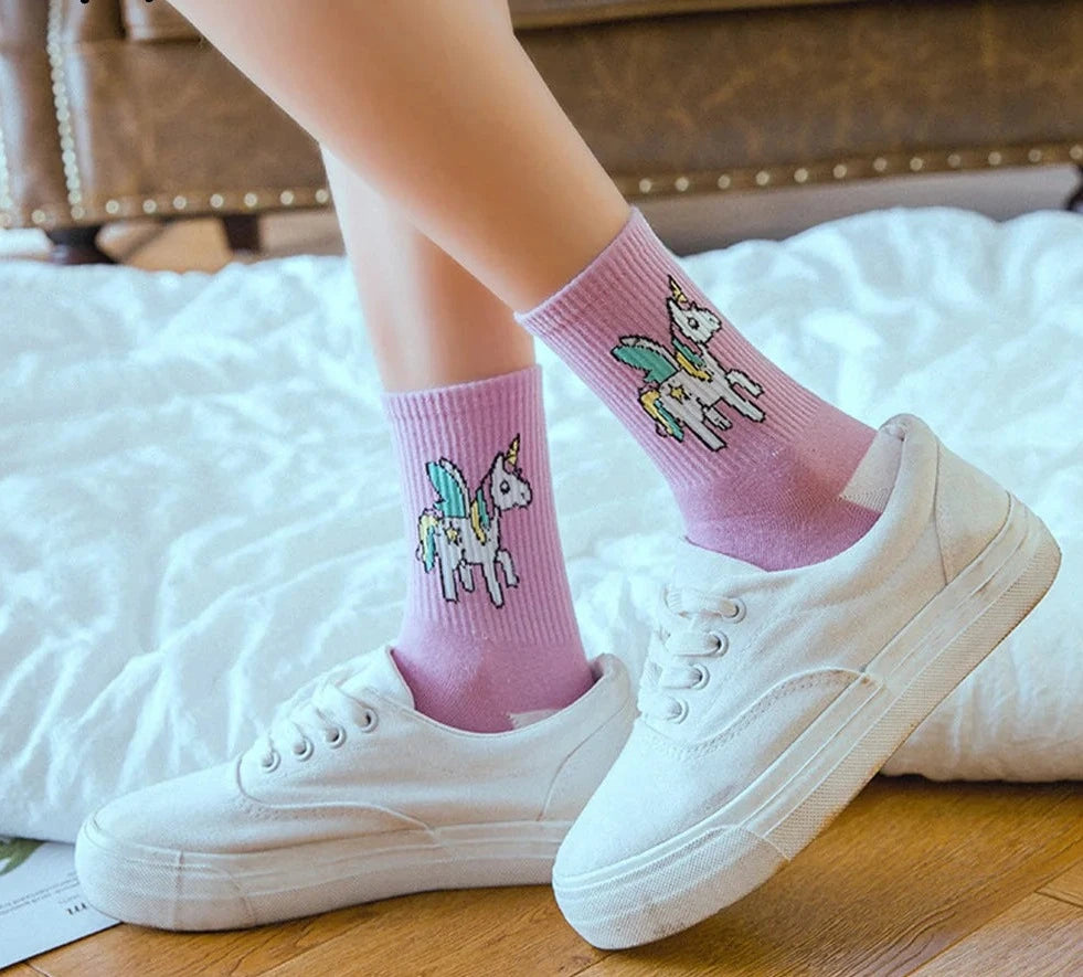 Cute Unicorn Women Socks