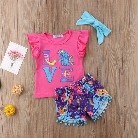 Unicorn Love Baby Girls Outfit