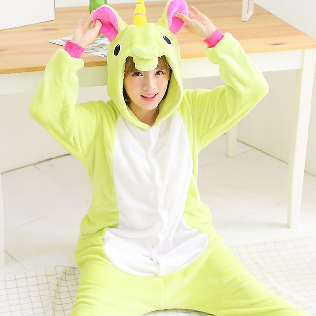 Green Adult Unicorn Pajamas