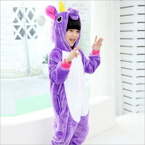 Purple Kids Unicorn Costume