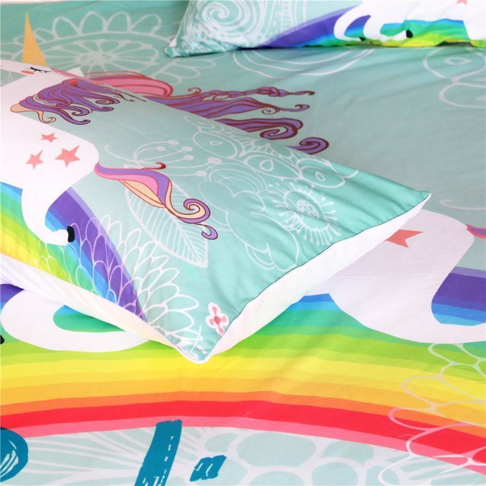 3-Piece Believe In Miracles Unicorn Duvet Cover Set