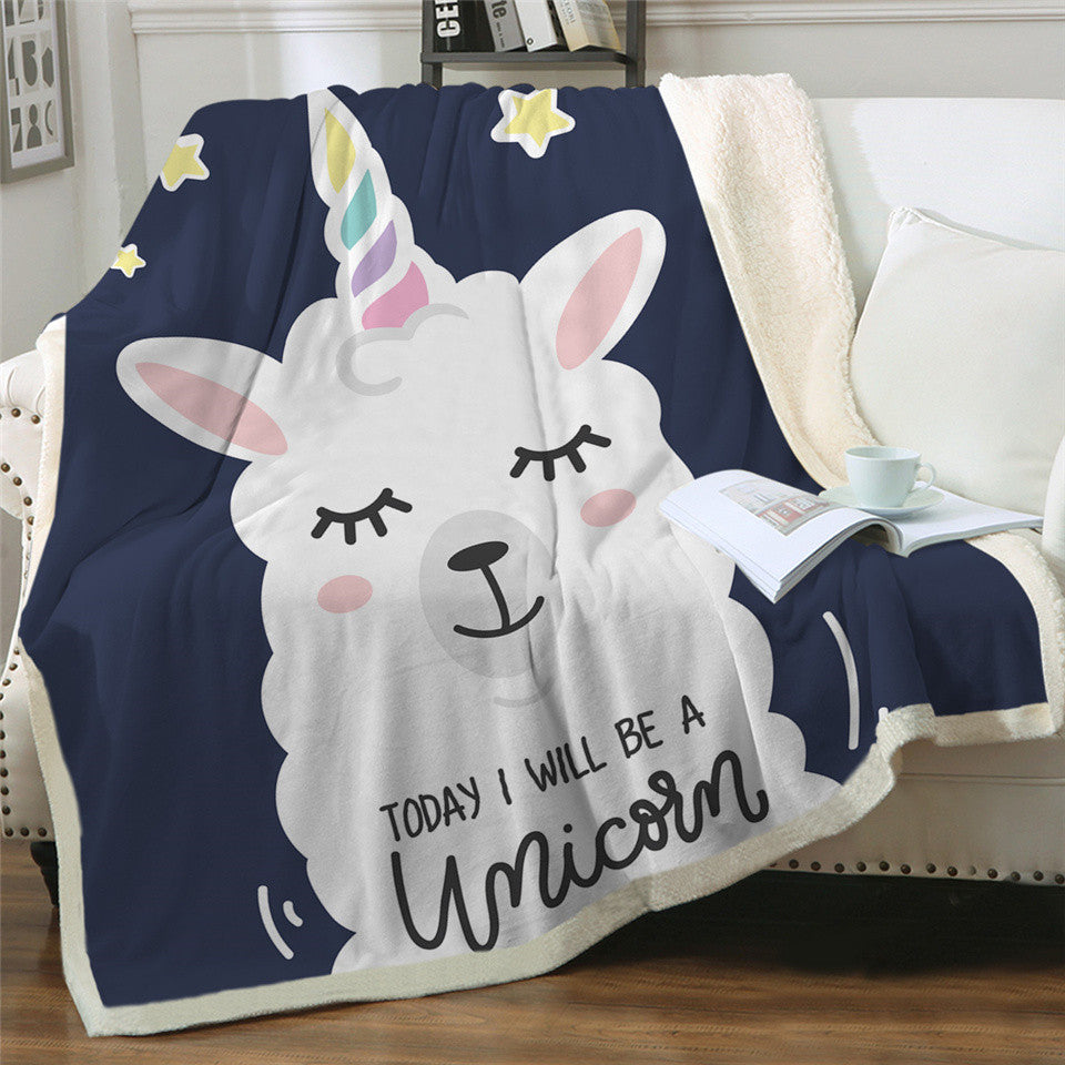 Sherpa discount unicorn blanket