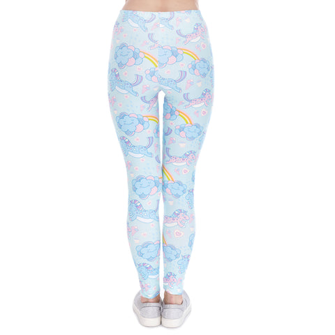 Back of Unicorn Cloud Leggings