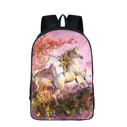 Majestic Unicorn Print Backpack