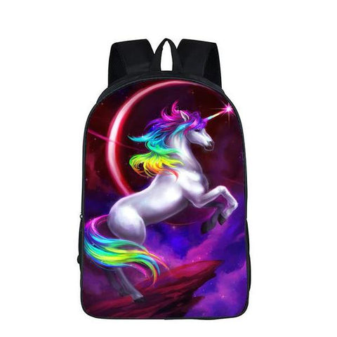 Majestic Unicorn Print Backpack