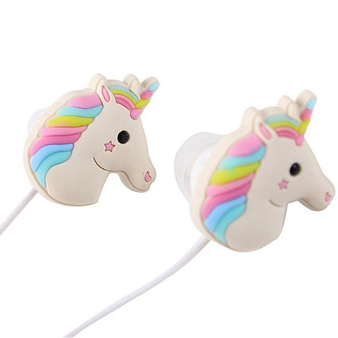 Rainbow Unicorn Earphones / Earbuds