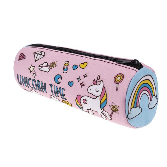 Tube-Shaped Unicorn Time Cosmetic Bag / Pencil Case