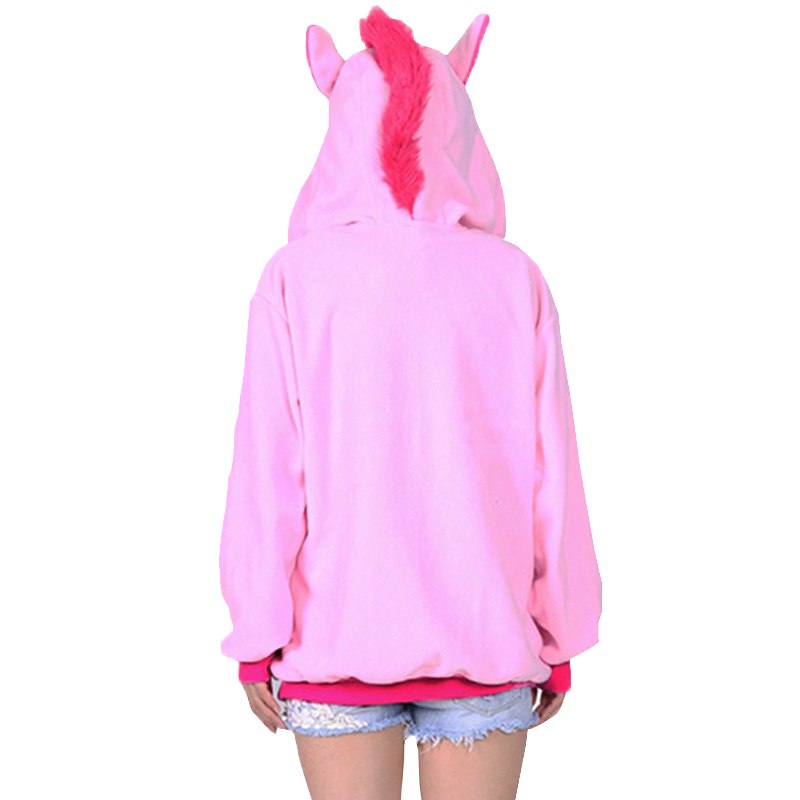 Back of Pink Unicorn Fleece