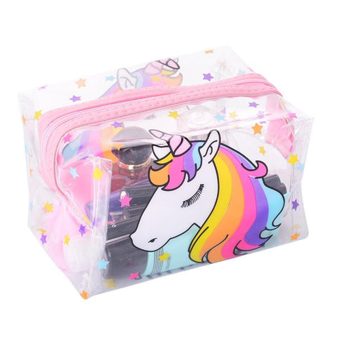 Top of Transparent Unicorn Travel Bag