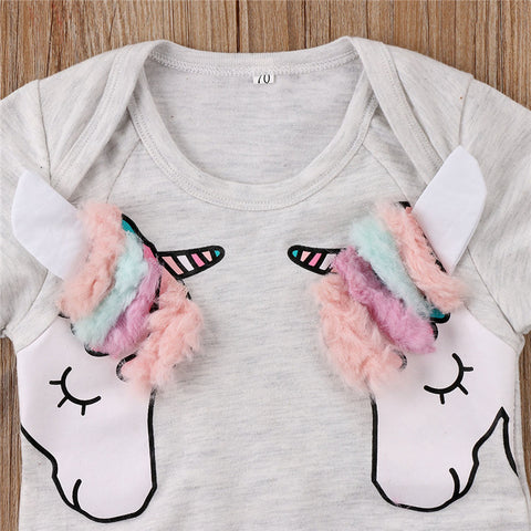 Double Unicorn Baby Onesie Design