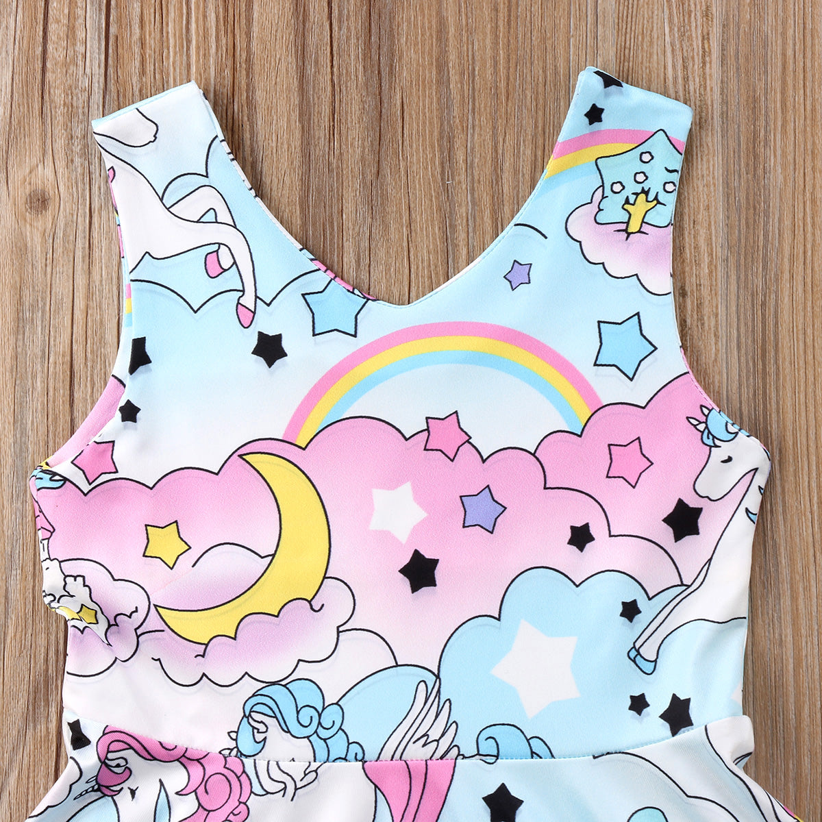 Cartoon Unicorn Party Dress Top