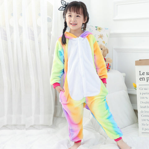 Rainbow Kids Unicorn Pajamas
