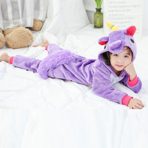 Colored Kids Unicorn Pajamas