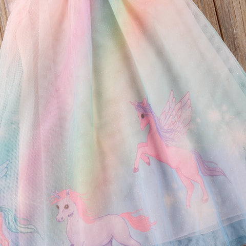 Unicorn Tulle Dress Close-Up