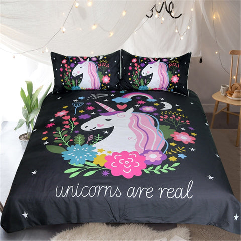 Unicorns Are Real Bedding Set