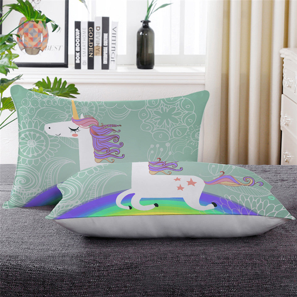 Believe In Miracles Unicorn Throw Pillow