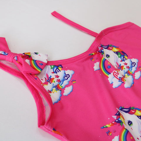 Pink Unicorn Swimsuit Top