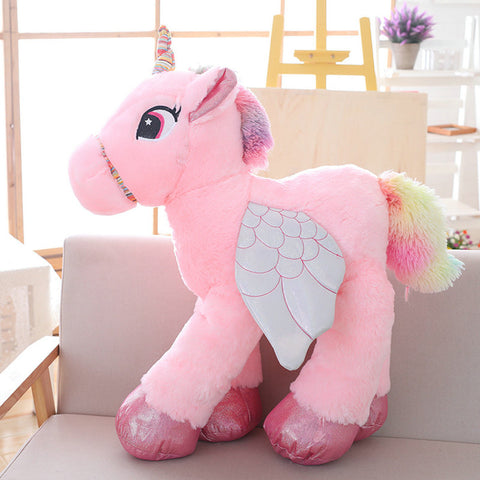 Pink Stuffed Unicorn Plush Toy