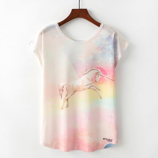 Women's Loose Majestic Unicorn T-Shirt