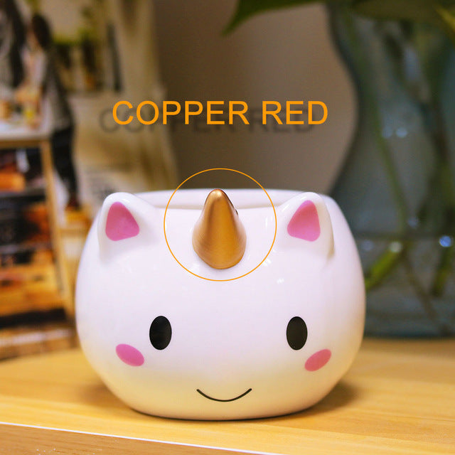 Copper Unicorn Coffee Cup