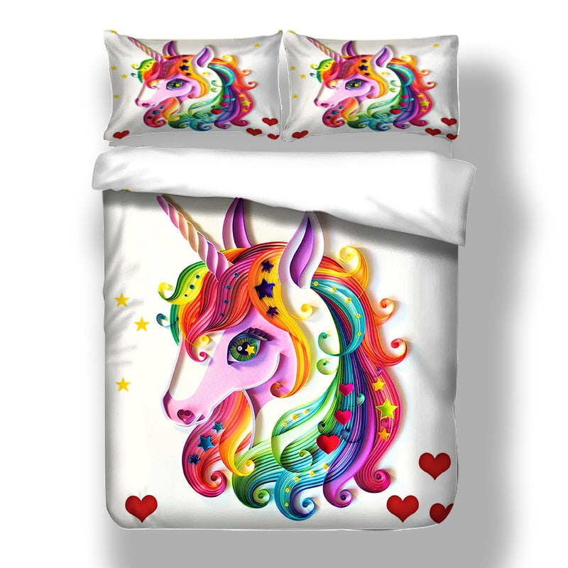 Unicorn Bed Set Contents