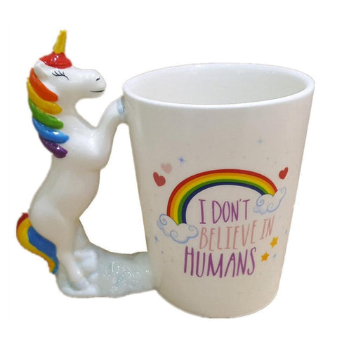 Ceramic Rainbow Unicorn Coffee Cup Mug