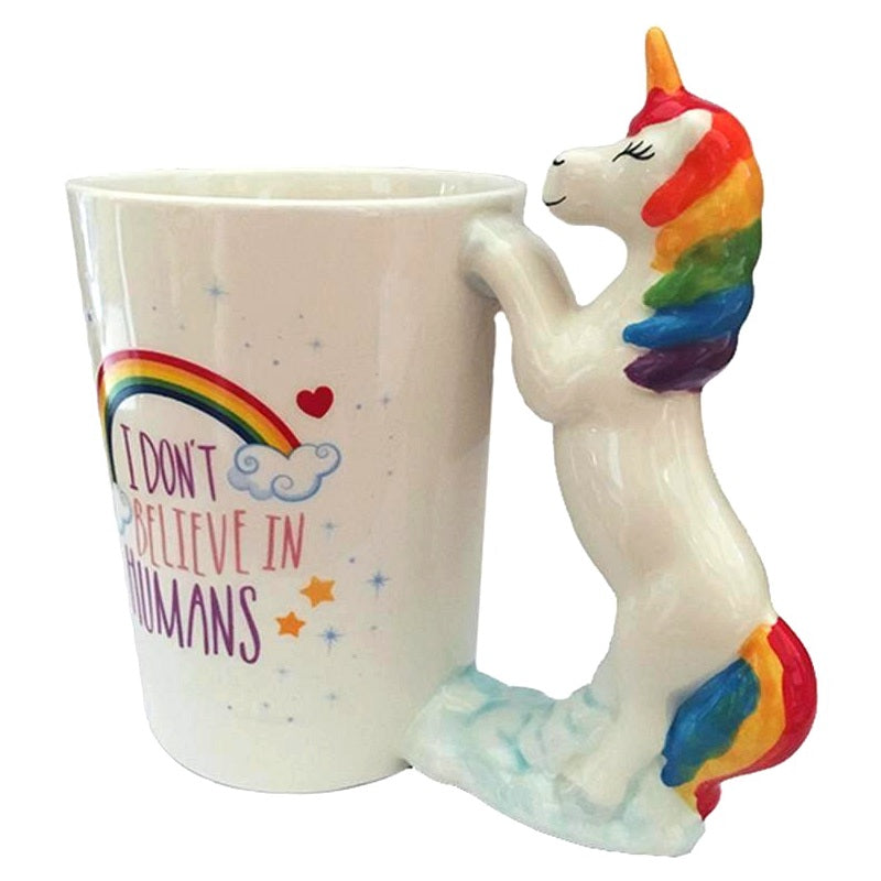 3D Rainbow Unicorn Coffee Mug