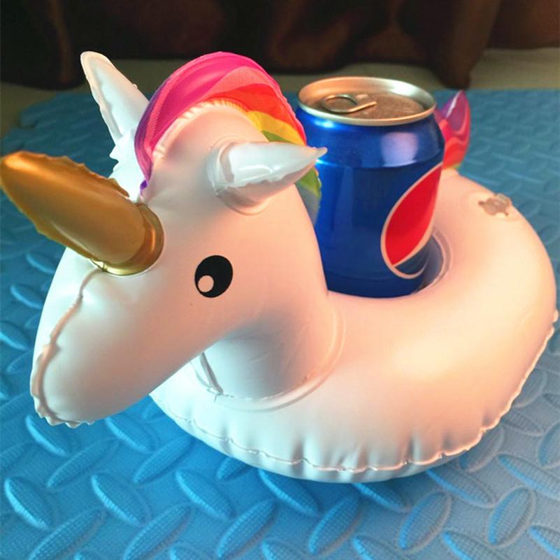 Rainbow Unicorn Inflatable Pool Cup Holder-100 Unicorns