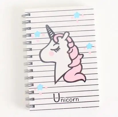 Kawaii Unicorn Ring Notebook