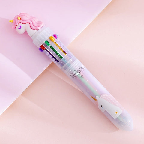 10-Colored Unicorn Pen Party Favors