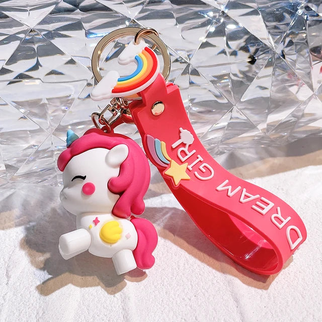 Dream Girl Unicorn Keychain