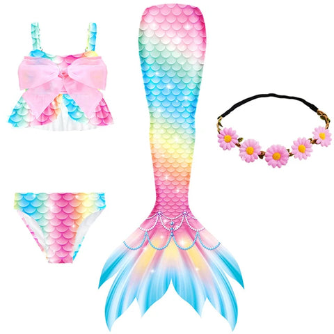 Kids Mermaid Tail and Swimming Suit