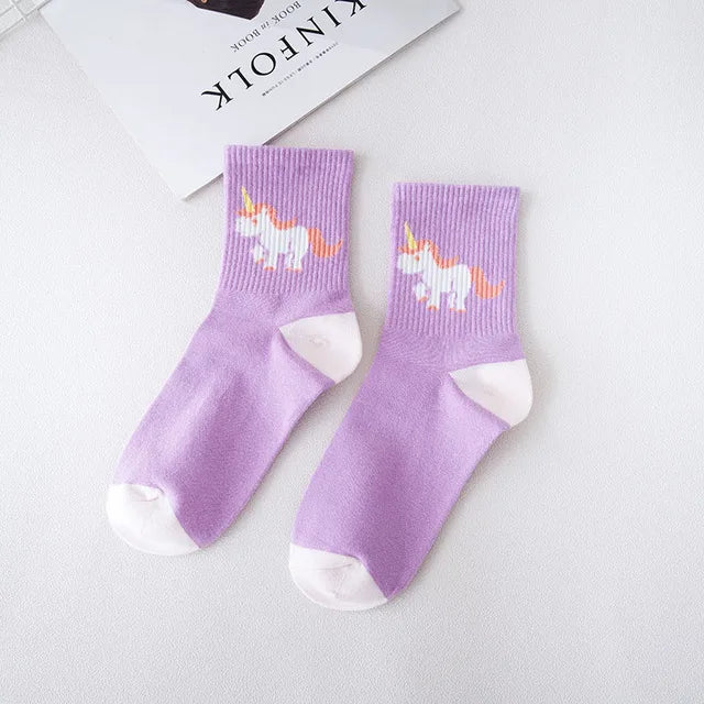 Cute Unicorn Women Socks
