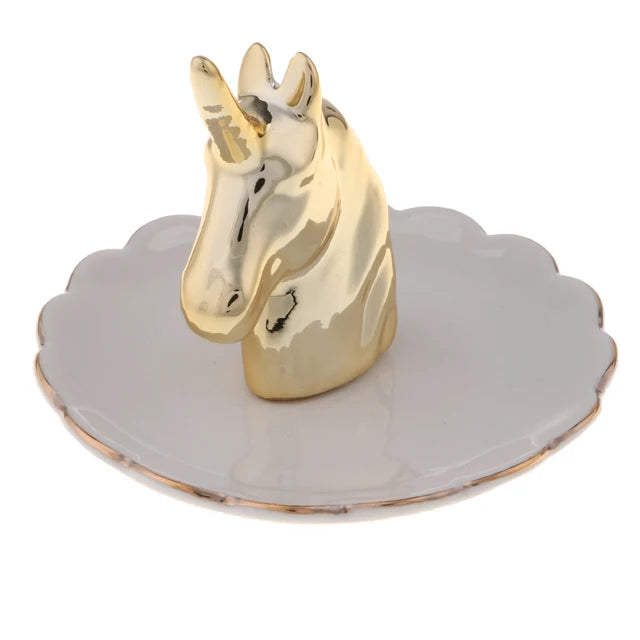 Ceramic Unicorn Ring Holder