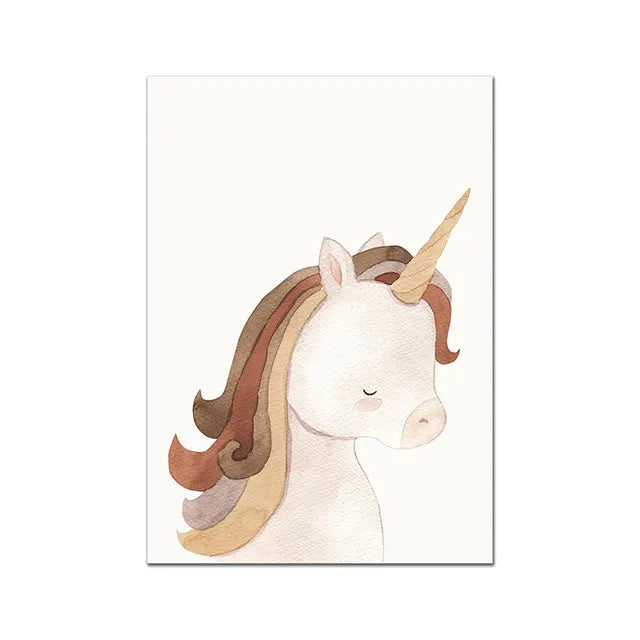 Nursery Boho Unicorn Art Print