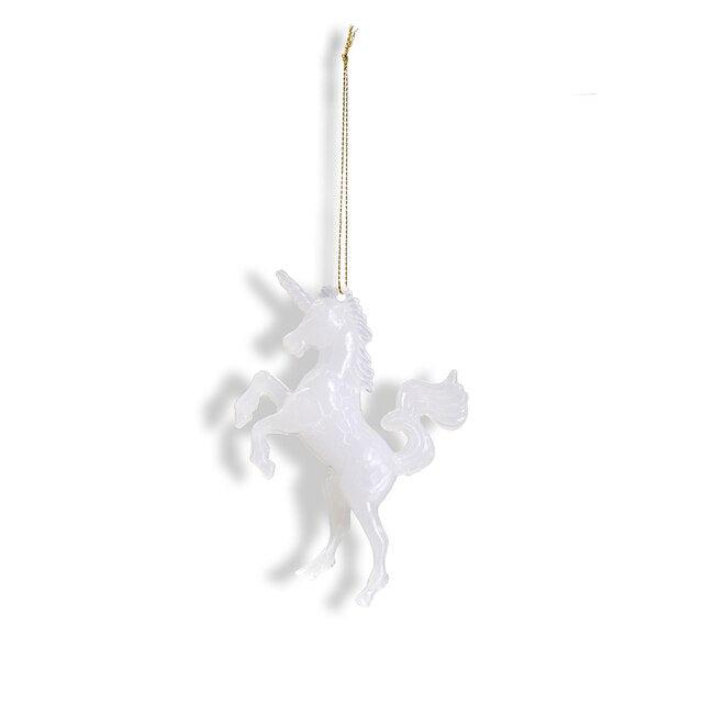 White Unicorn Ornaments (4pcs)